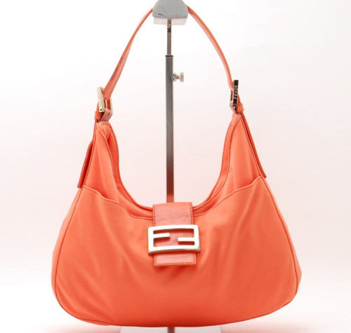 FENDI Mamma Shoulder Bag hand bag Orange