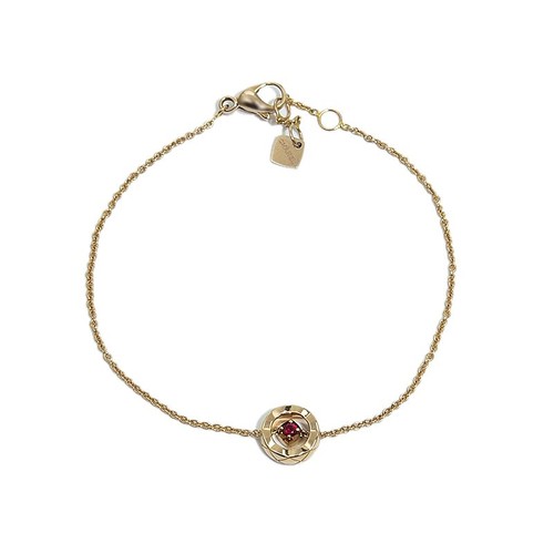 AUTH CHANEL COCO CRUSH BRACELET RUBY J13044 K18RG MATELASS? ROSE GOLD WOMEN'S