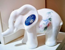 AYNSLEY ELEPHANT. LITTLE SWEETHEART FLORAL PATTERN ORNAMENT. EASTER GIFT.