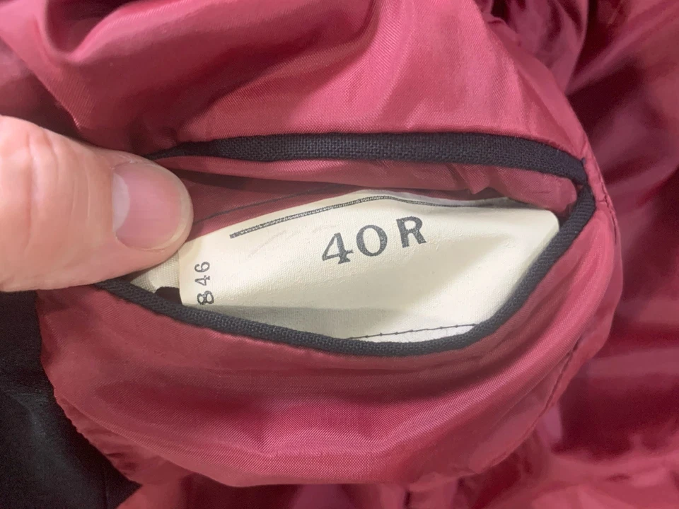 Traje Chaqueta Abrigo 40R Negro Vintage YSL YVES SAINT LAURENT LEER Foto 2 de 4