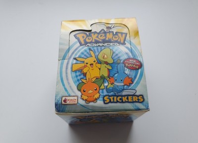 Pokémon Advanced Merlin Sticker Display leer 2004 | Topps Vintage Aufkleber Box