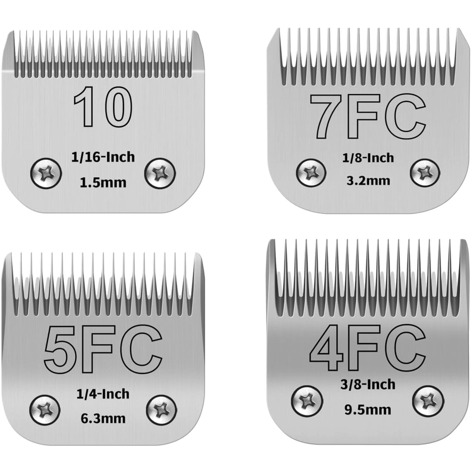 10+7FC+5FC+4FC Pet Dog Grooming Detachable Ceramic Blades Kit,Compatible with...