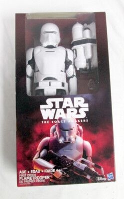 Disney Store Star Wars First Order Flametrooper Action Figure NIB Approx 11'' 