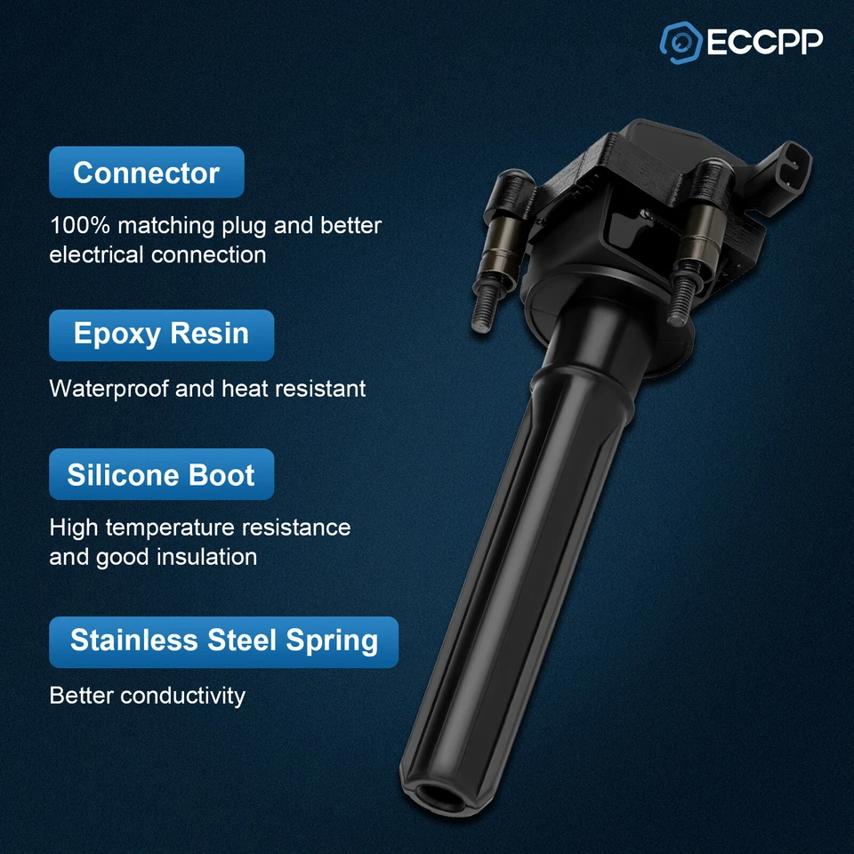 6 bobinas de encendido ECCPP para Chrysler 300M 1999-2004 Pacifica V6 3,5 L Foto 4 de 4