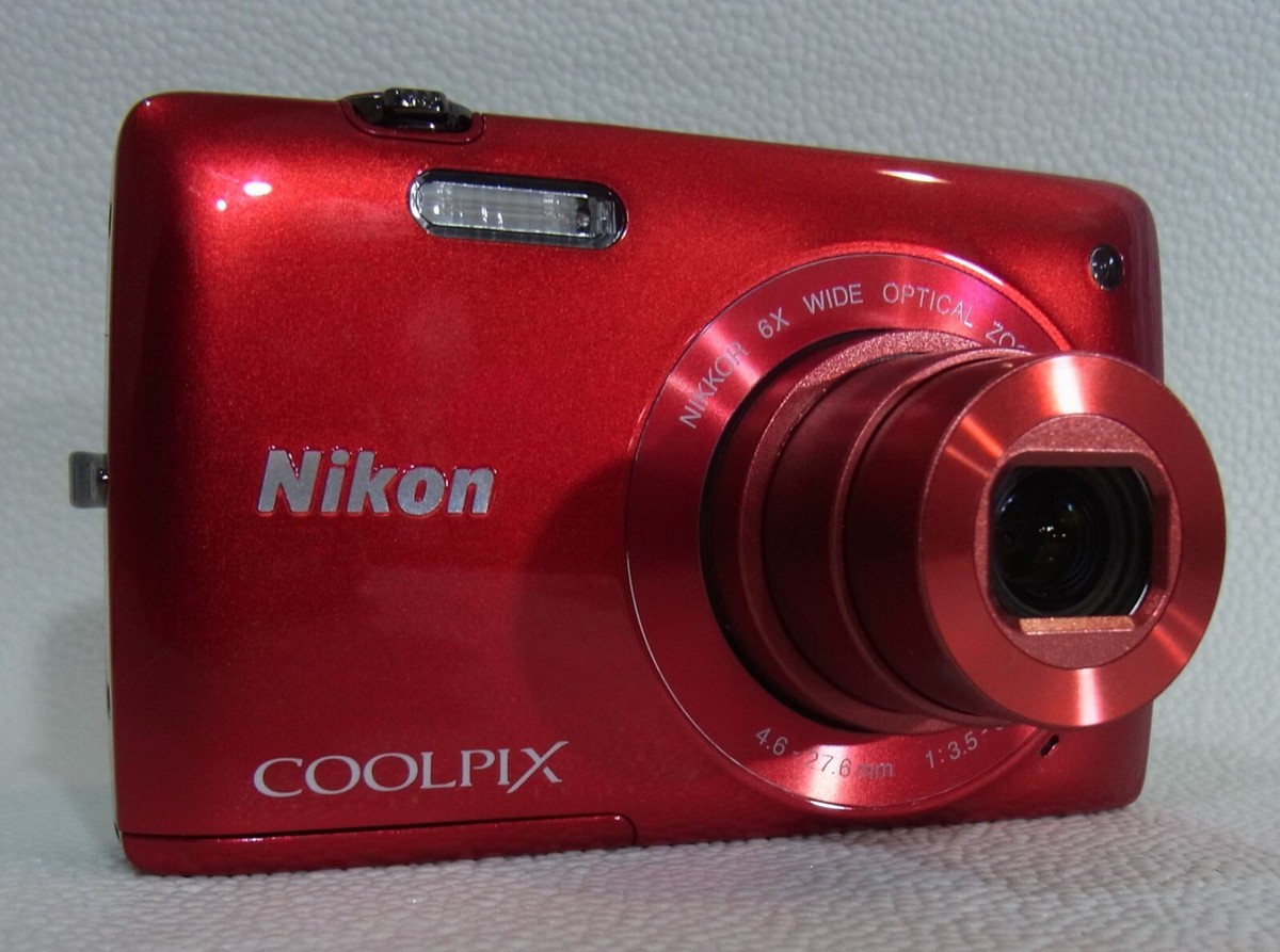 Nikon COOLPIX S4400 レッド Nikon COOLPIX S4400,Touch LCD,RED,6x,3.0in,16MP Excellent from