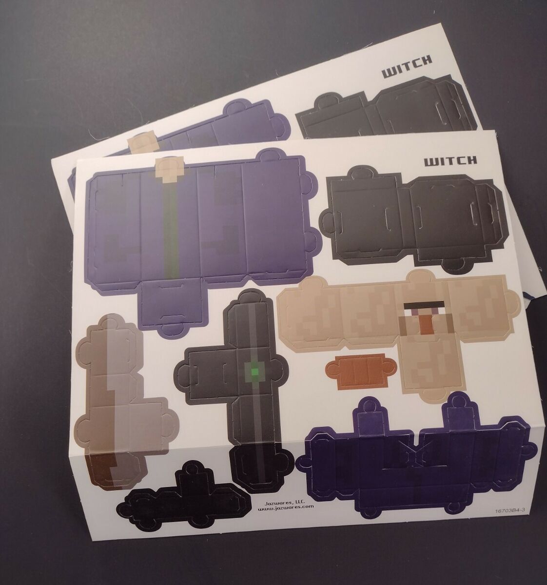 Minecraft Papercraft Hostile Mobs Set, Over 30 Piece