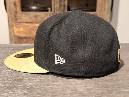 New Orleans Saints 59FIFTY Hat Size 7 1/2 NFL New Era Fitted Black & Gold Cap - Picture 4 of 9