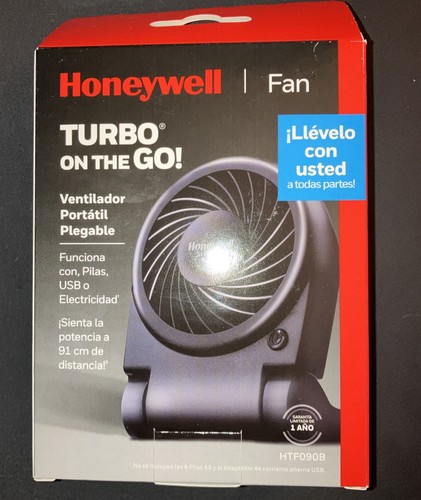 Honeywell HTF090B Turbo on the Go Portable Personal Fan - Black