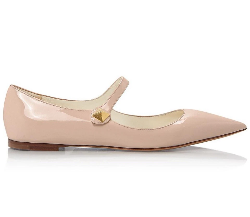 Zapatos bailarina Mary Janes de charol sin cordones Valentino Garavani para mujer talla 36,5 Foto 2 de 4