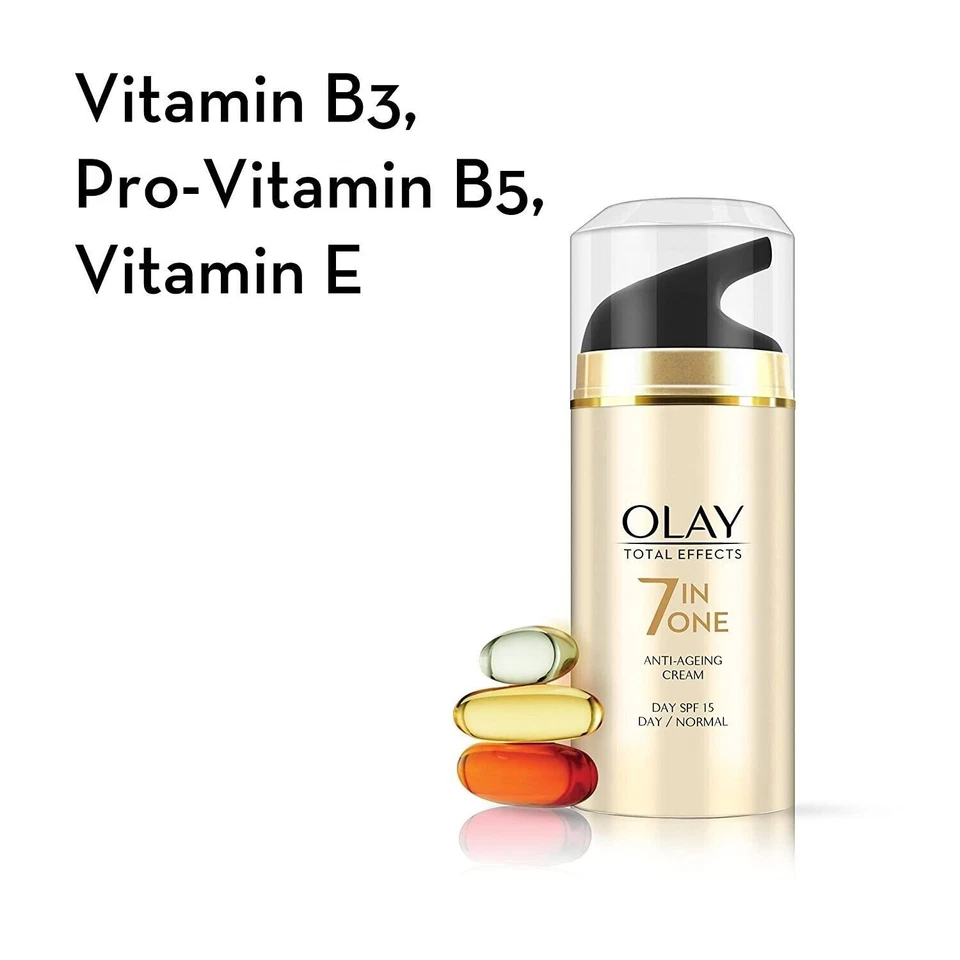 Olay Total Effects 7-in-1 Anti Aging Day Cream SPF 15 - 20g Pack Of 2 - Image 2 of 4