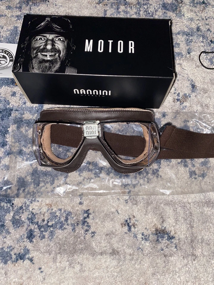 Gafas de moto Nanini vintage personalizadas  Foto 3 de 4