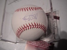 Mike Olt Autographed ML Selig Baseball Rangers Cubs White Sox Certed JSA #2
