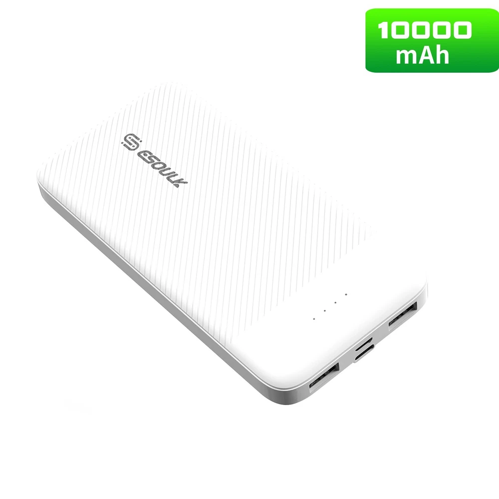 10000mAh Power Bank with Dual USB Fast Charging
