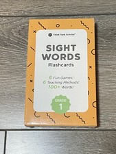 New in Package 1st Grade Sight Words Flash Cards Think Tank Scholar 100 Words
