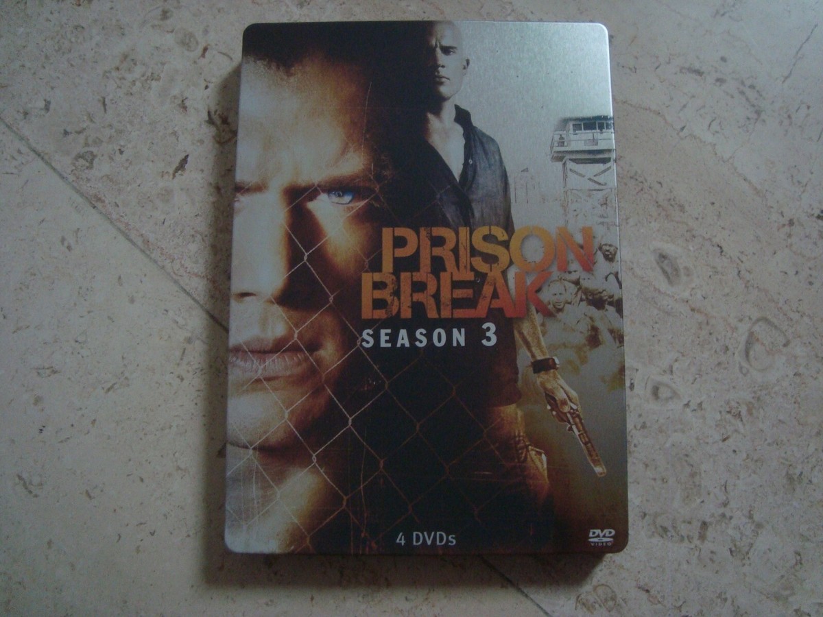PRISON BREAK Season 3 DVD SteelBook + booklet Wentworth Miller
