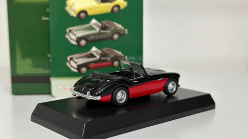 Kyosho 1/64 British car collection Austin Healey 100/6 Black & Red diecast - Picture 2 of 2