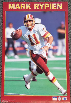 MARK RYPIEN 1990 Washington Redskins Starline NFL Action Vintage