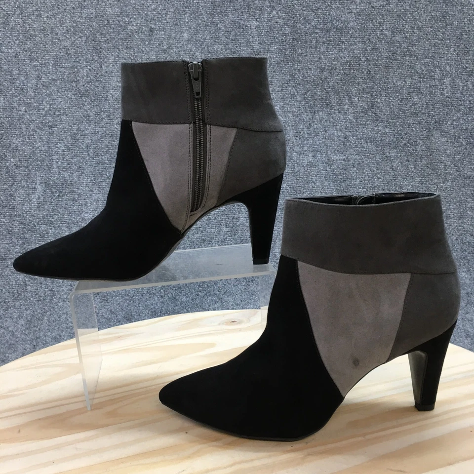 Liz Claiborne Botas Mujer 8.5 M Kocey Botines Negro Tacón Punta Punta Foto 2 de 4