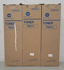  3 NEW Genuine Konica Minolta TN311 Black Toner Print Cartridges 8938-402