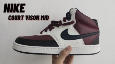 Men\'s Nike Court Vision Mid Next Nature Dark Beetroot/Black/Sail DN3577 600 Men main image 2