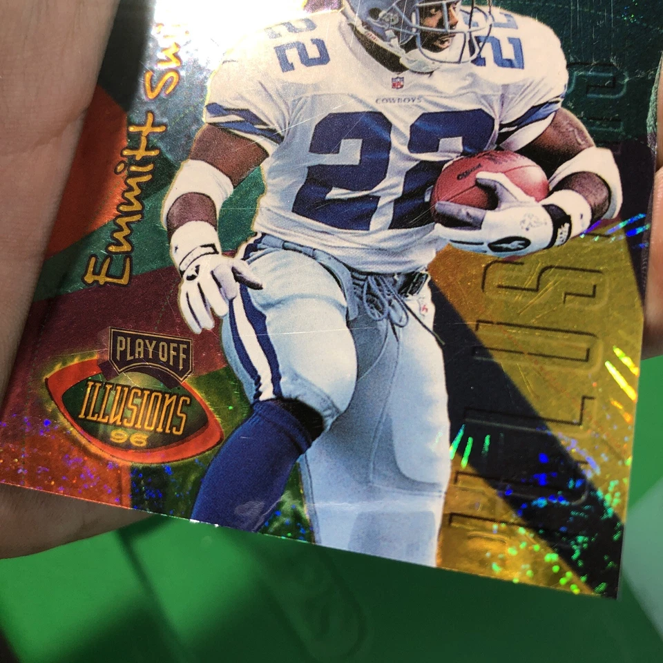 Playoff Illusions Spectralusion Dominion 1996 Emmitt Smith #90 Salón de la fama Foto 3 de 4
