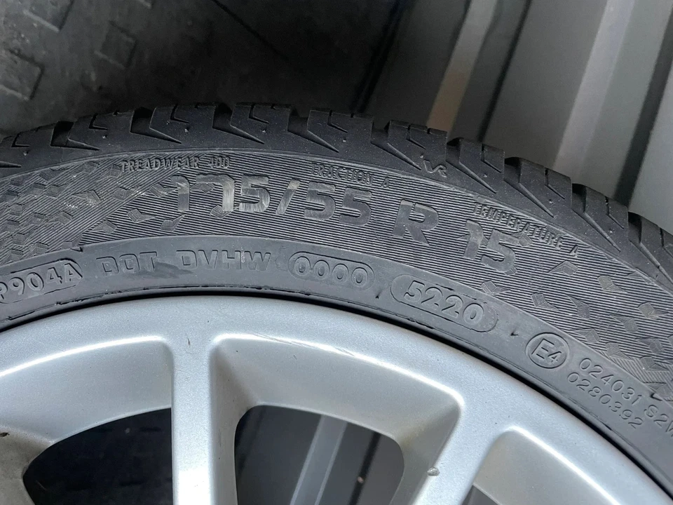 Smart ForTwo 1x Alufelge Komplettrad 175 55 16 16 Zoll DOT5220 A4514010402 - Bild 4 von 4