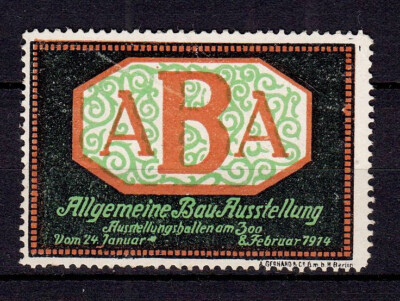 419269/ Reklamemarke   ABA - Allgemeine Bau Ausstellung - Berlin 1914