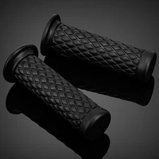 7/8" 1" Motorcycle Hand Grips Bar End Handlebar Gel Cafe Racer Dirt Bike ATV US
