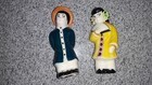 Vintage Chinese Asian Man & Woman Couple Salt and Pepper Shakers Japan No Corks — photo 1