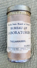 1950s Florida State Board of Health Laboratories Mail Tube