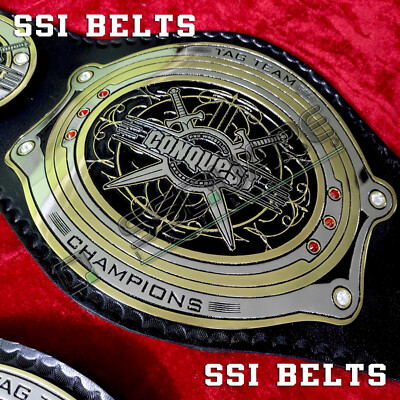 Conquest Pro Wrestling Tag Team Championship Belt, Wrestling Belts by SSI Belts