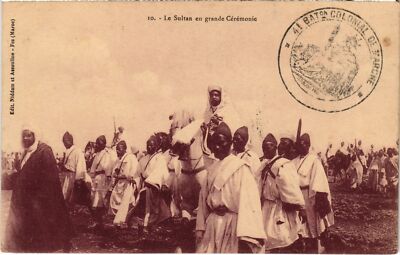 CPA AK Der Sultan in großer Zeremonie - Typen MOROCCO (1416682)
