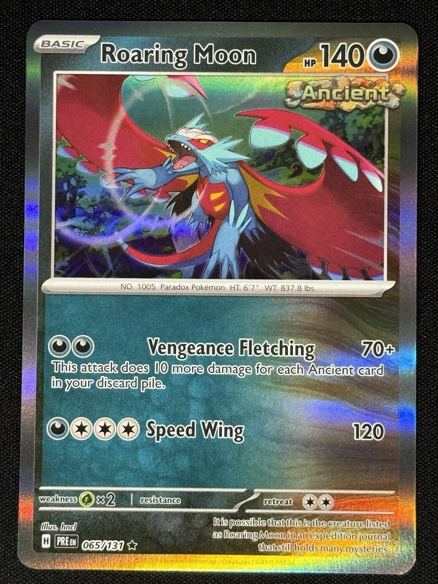 Pokemon Roaring Moon Holo 065/131 Sv Prismatic Evolutions