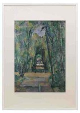 Paul Cezanne Avenue At Chantilly A3 A4 Framed Print Picture