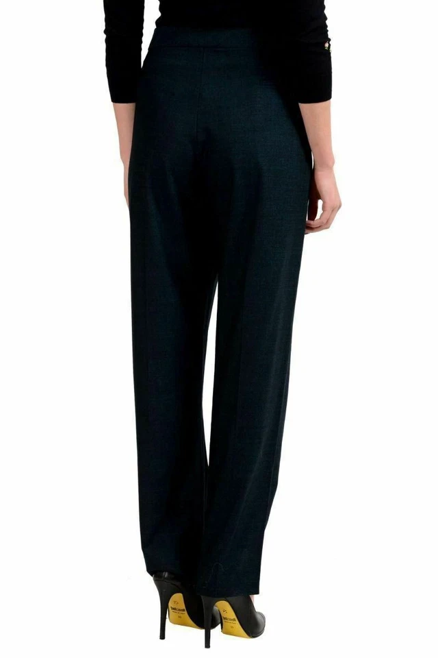 Pantalones de vestir plisados de lana verde para mujer Maison Margiela 4 EE. UU. 4 IT 40 Foto 3 de 4