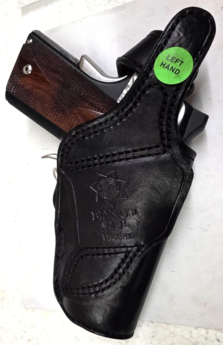 Bianchi Model 73 Double Magazine Pouch For Glock 17/22 - Plain Black Duty Belt Holder