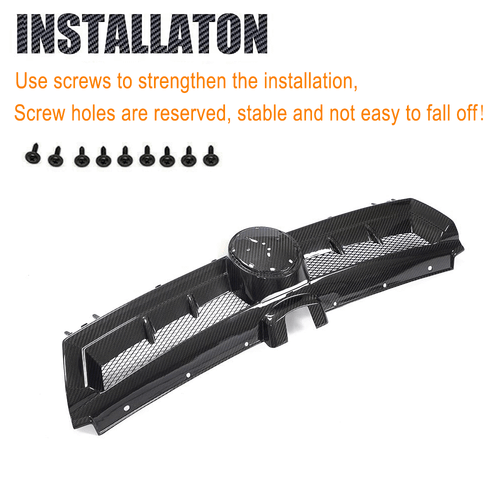 Dry Carbon Kühlergrill Grill Frontgrill Passt für VW Golf 7 MK7 VII GTI R 14-17  - Bild 11 von 13