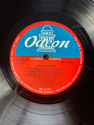 Tancredi Pasero – Voci Illustri LP from Italy La Voce Del Padrone Records VG - Picture 2 of 6