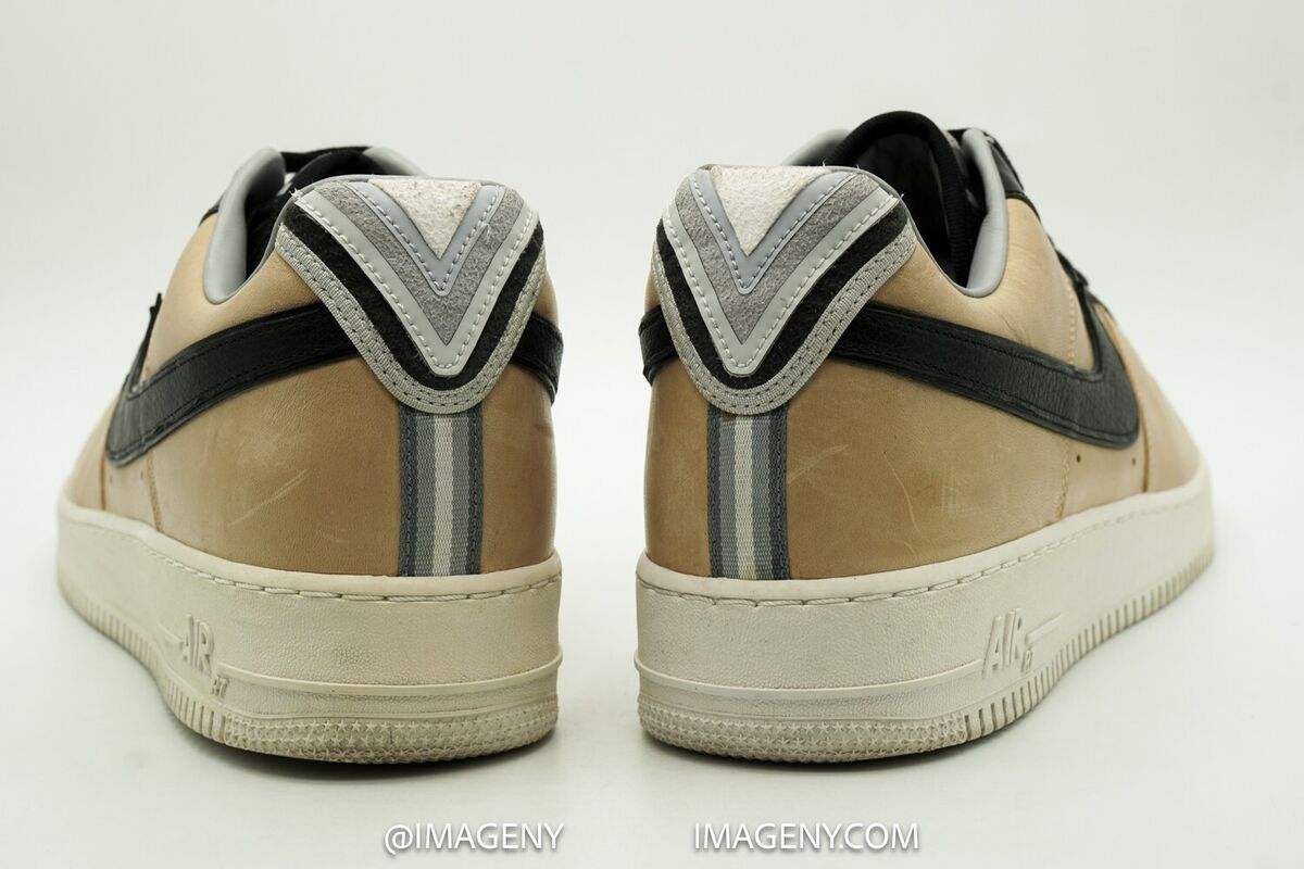 NIKE AIR FORCE 1 LOW USED SIZE 15 TISCI VACHETTA TAN BLACK NIKE AIR FORCE 1 LOW USED SIZE 15 TISCI VACHETTA TAN BLACK