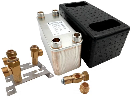 Stainless steel plates PLATE HEAT EXCHANGER NORDIC 1' 125-500kW +Support&Fitting