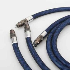 Audio Copper Silver Plated Mixed Cord HiFi Signal Cable RCA Interconnect Wire