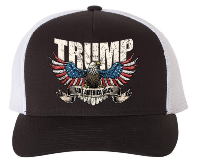 Trump Vance 2024 Take America MAGA Never Surrender 45 47 Retro Trucker Hat Cap