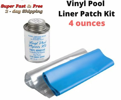 pool patch liner underwater vinyl ground above repair adhesive