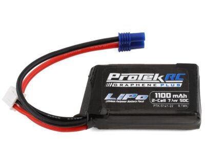 ProTek RC JRX2 LiPo Akku 2S 7.4V 1100mAh mit EC2 Stecker für Losi Mini T/B  ...