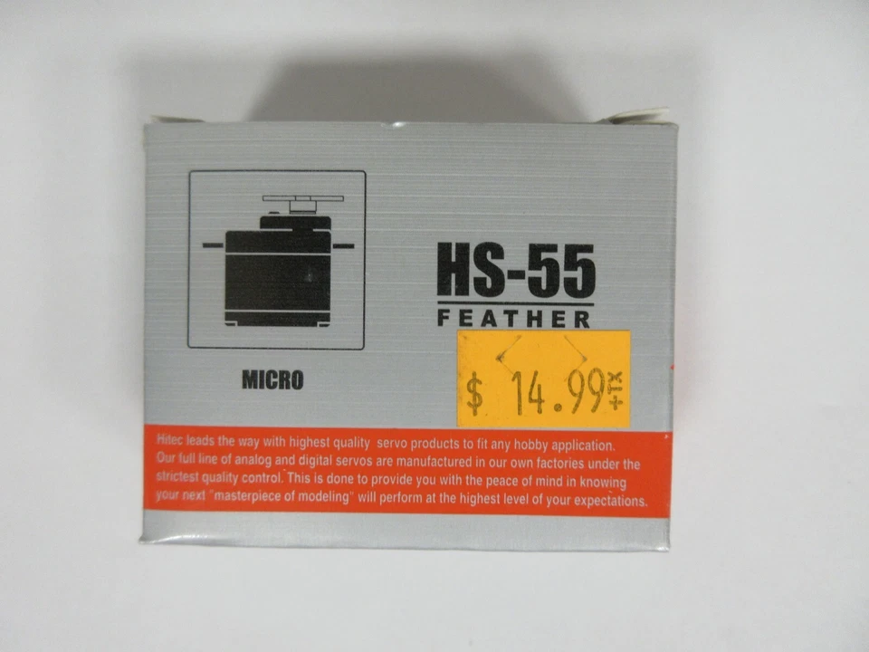 Hitec HS-55 Feather Servo (#31055S) for Micro Planes, Gliders, & Small Electrics - Image 2 of 4
