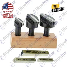 1/2" SHANK 3/4", 1-1/8", 1-1/2" FLY CUTTER SET & 6pc HSS SQUARE TOOL BITS