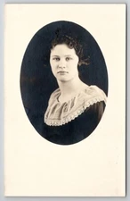 RPPC Beautiful Young Lady c1920 Real Photo Postcard F23