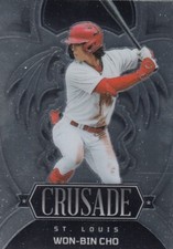 WON-BIN CHO CHRONICLES CRUSADE ROOKIE PROSPECTS RC CARDINALS #19 2023 23 PANINI