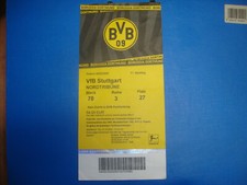 22/23 Ticket BVB Dortmund VFB Stuttgart Eintrittskarte Sammler Bundesliga 