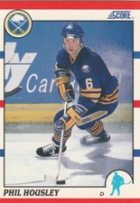 1990 SCORE NHL HOCKEY Trading Card #145 -- Phil Housley, Buffalo Sabres